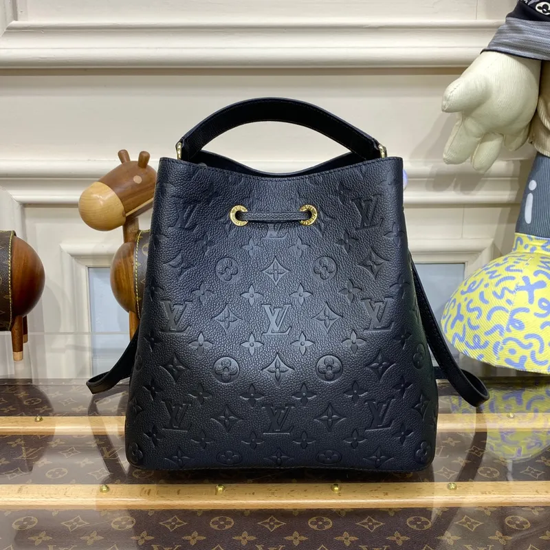 LV M45256 Louis Vuitton NéoNoé MM Kabela na víno Černá