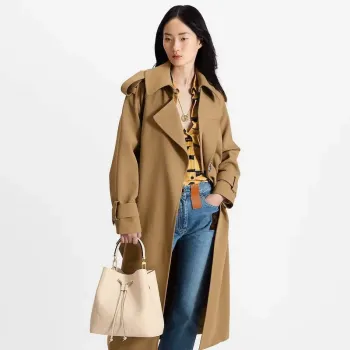 LV M46526 Louis Vuitton NéoNoé MM Kabela na víno Crème Beige