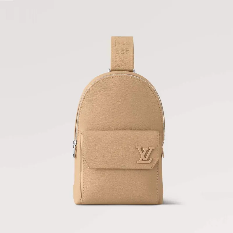 LV M23765 Louis Vuitton Pilot Slingbag Sable Beige