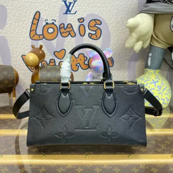 LV M23640 Louis Vuitton OnTheGo Východ-Západ Tote Bag Černá