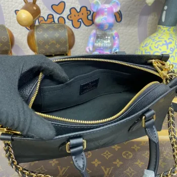 LV M23640 Louis Vuitton OnTheGo Východ-Západ Tote Bag Černá