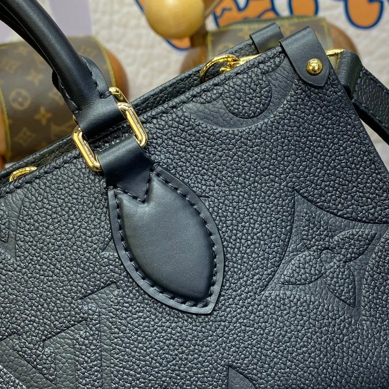LV M23640 Louis Vuitton OnTheGo Východ-Západ Tote Bag Černá