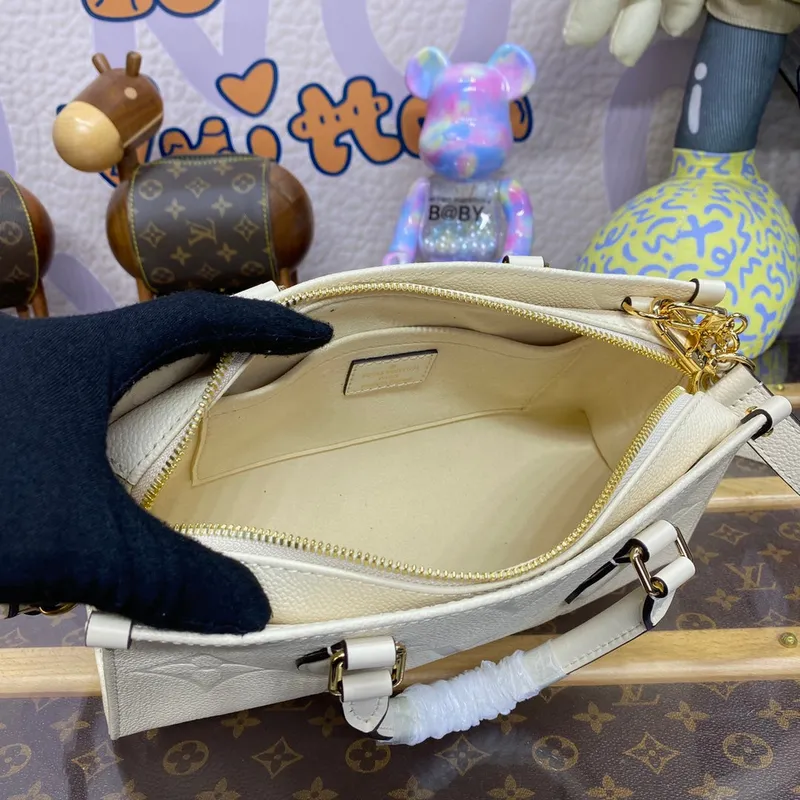 LV M23698 Louis Vuitton OnTheGo Východ-Západ Tote Bag Krémový