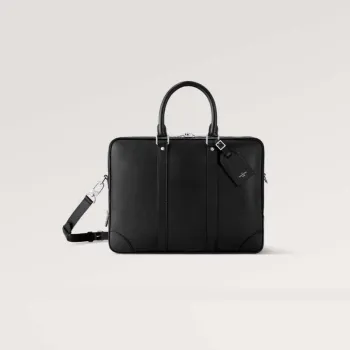 LV M30967 Louis Vuitton Porte Documents Voyage GM Ta ga hovězí kůže Černá