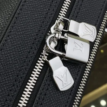 LV M30967 Louis Vuitton Porte Documents Voyage GM Ta ga hovězí kůže Černá
