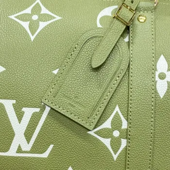 LV M46671 Louis Vuitton Keepall Bandoulière 45 Taška Khaki Fango/Crème