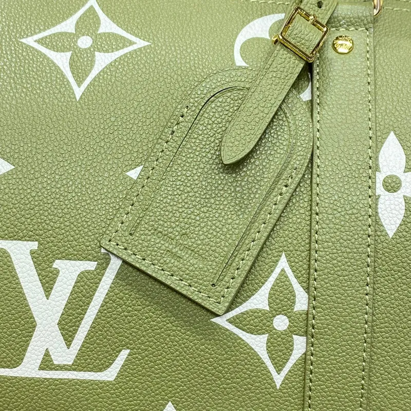 LV M46671 Louis Vuitton Keepall Bandoulière 45 Taška Khaki Fango/Crème