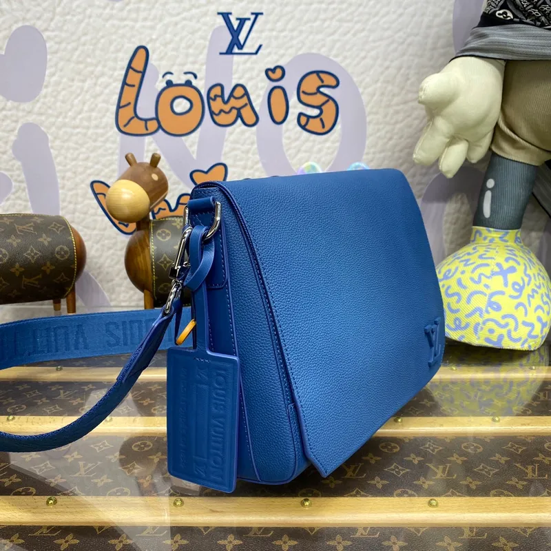 LV M23709 Louis Vuitton Taška přes rameno Takeoff Atlantic Blue