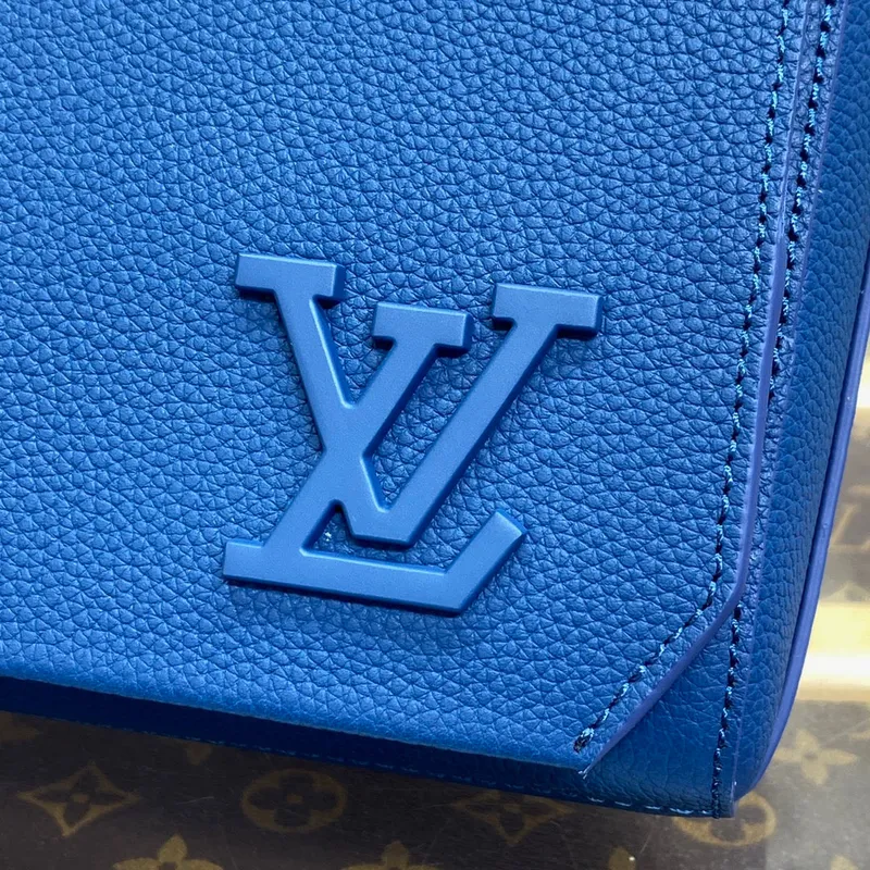 LV M23709 Louis Vuitton Taška přes rameno Takeoff Atlantic Blue