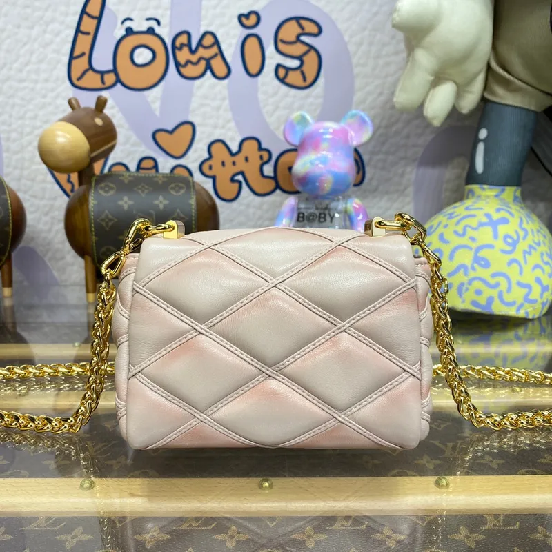 LV M82752 Louis Vuitton Pico GO 14 Taška Béžová/Růžová
