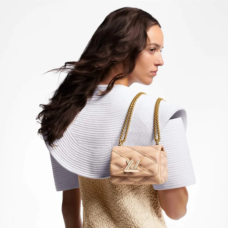 LV M82752 Louis Vuitton Pico GO 14 Taška Béžová/Růžová