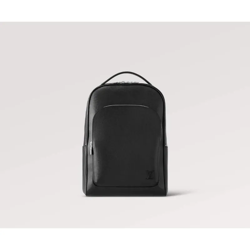 LV M30977 Louis Vuitton Avenue Batoh Taiga hovězí kůže Černý