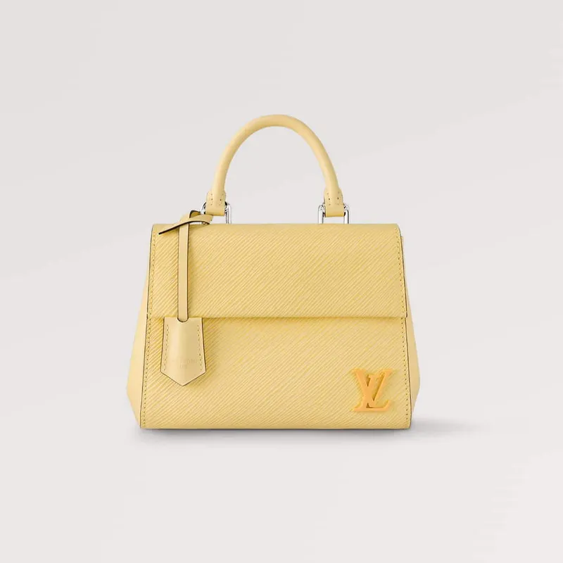 LV M22616 Louis Vuitton Cluny Mini Epi Kožená Taška Jaune Plume Žlutá