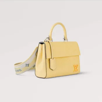LV M22616 Louis Vuitton Cluny Mini Epi Kožená Taška Jaune Plume Žlutá