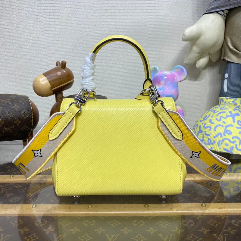 LV M22616 Louis Vuitton Cluny Mini Epi Kožená Taška Jaune Plume Žlutá