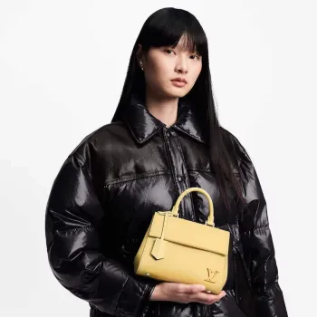 LV M22616 Louis Vuitton Cluny Mini Epi Kožená Taška Jaune Plume Žlutá