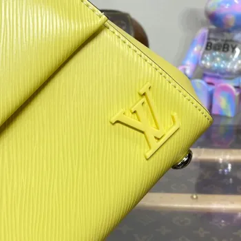 LV M22616 Louis Vuitton Cluny Mini Epi Kožená Taška Jaune Plume Žlutá