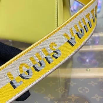 LV M22616 Louis Vuitton Cluny Mini Epi Kožená Taška Jaune Plume Žlutá