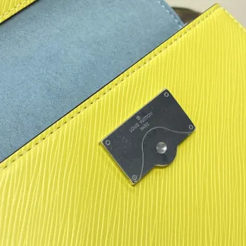 LV M22616 Louis Vuitton Cluny Mini Epi Kožená Taška Jaune Plume Žlutá