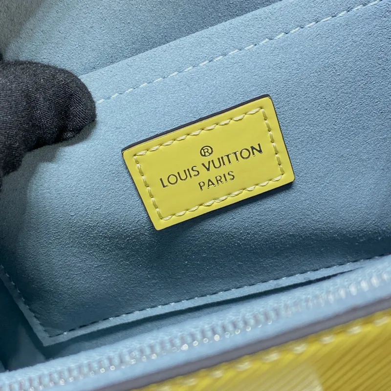 LV M22616 Louis Vuitton Cluny Mini Epi Kožená Taška Jaune Plume Žlutá