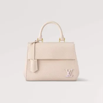 LV M22946 Louis Vuitton Cluny Mini Epi Kožená Taška Quartz Bílá