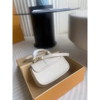 LV M22720 Louis Vuitton Taška Hide and Seek Quartz Bílá