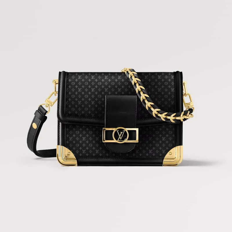 LV M22276 Louis Vuitton Dauphine MM Taška Černá