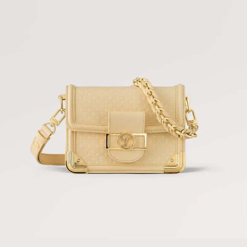 LV M22597 Louis Vuitton Mini Dauphine Černá Žlutá