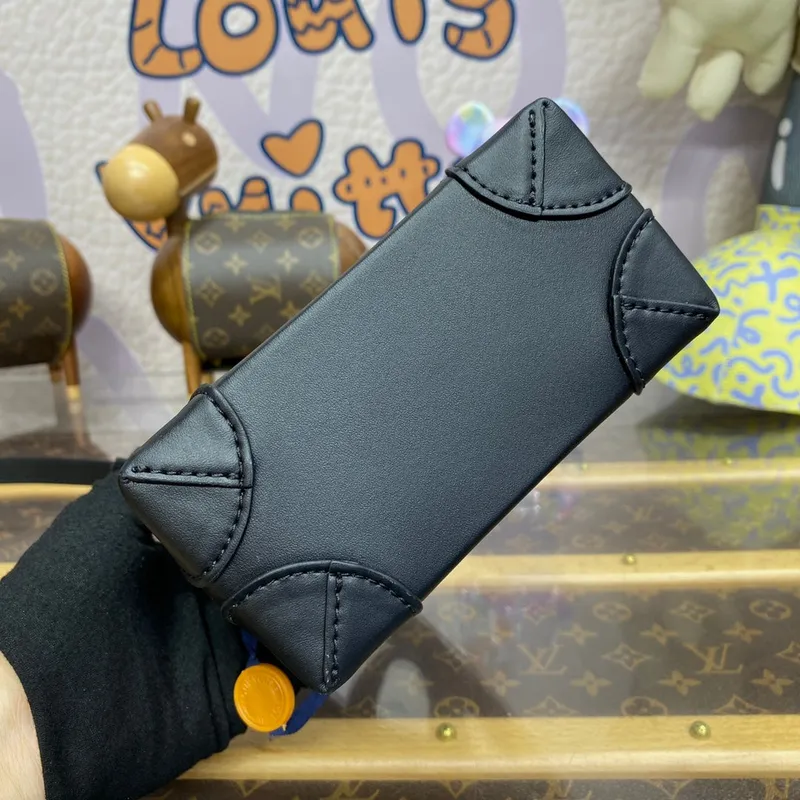 LV M82774 Louis Vuitton Nano Steamer Bag Monogram Eclipse potažená plátno