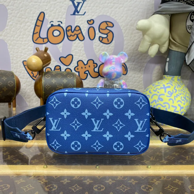 LV M82801 Louis Vuitton Nano Alpha Bag Atlantická modrá