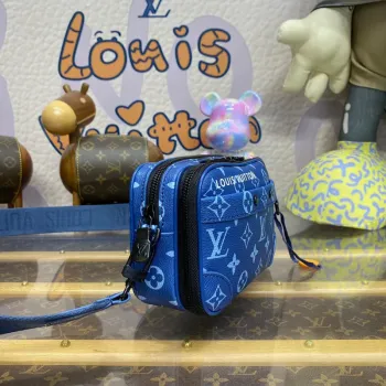 LV M82801 Louis Vuitton Nano Alpha Bag Atlantická modrá