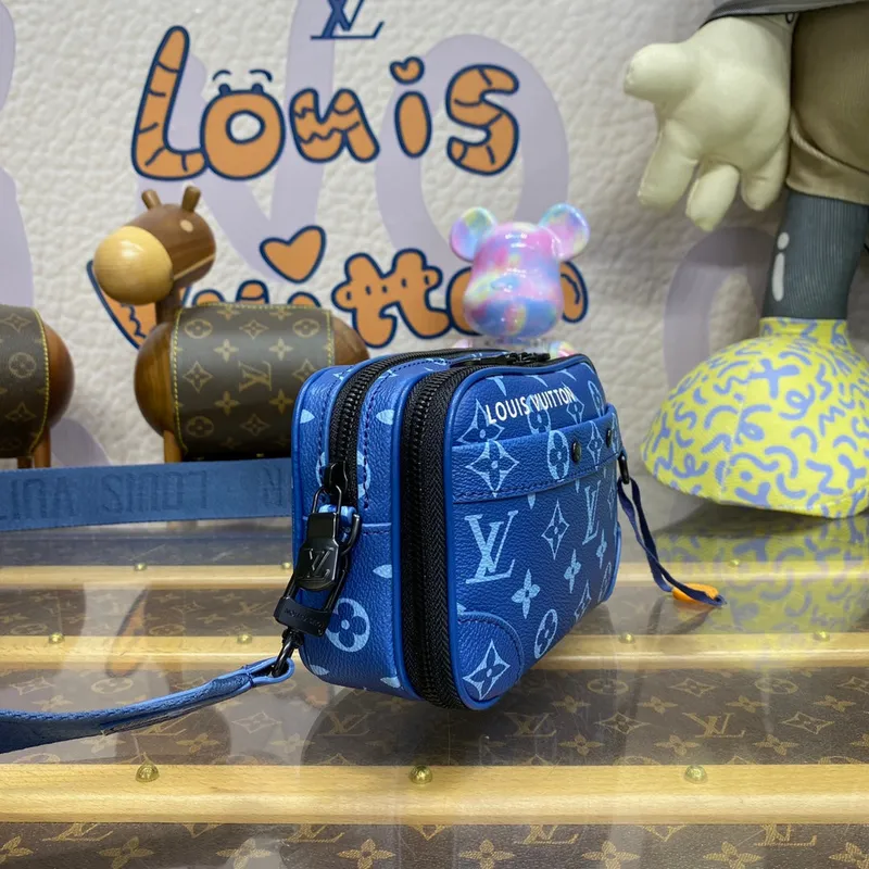 LV M82801 Louis Vuitton Nano Alpha Bag Atlantická modrá