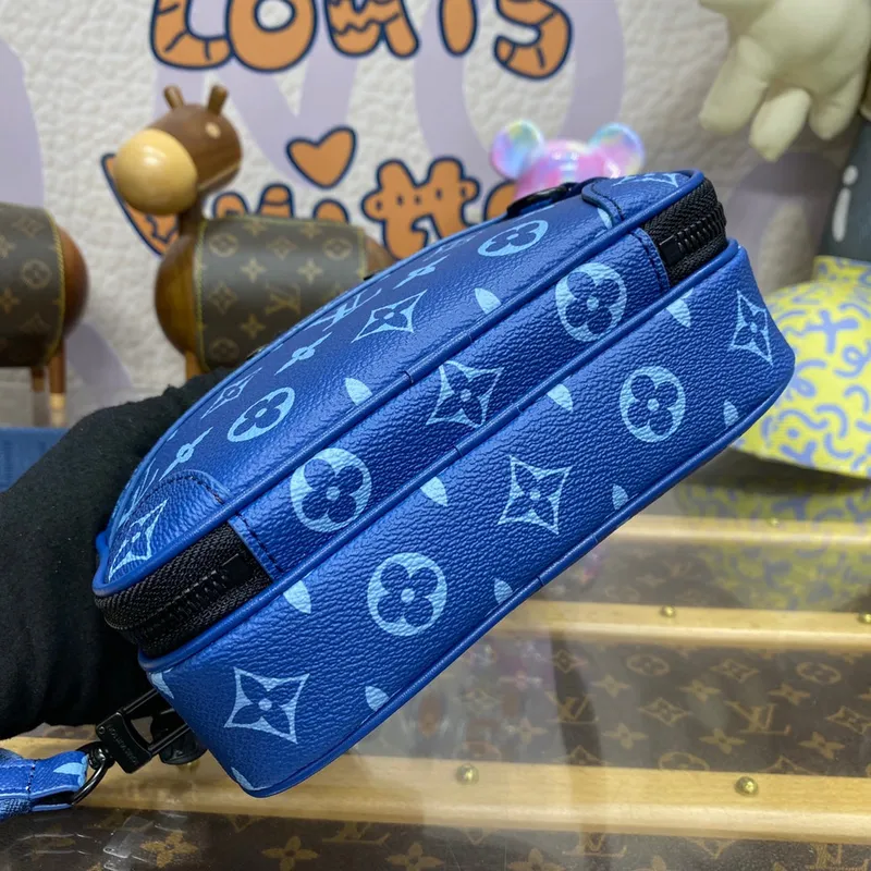 LV M82801 Louis Vuitton Nano Alpha Bag Atlantická modrá