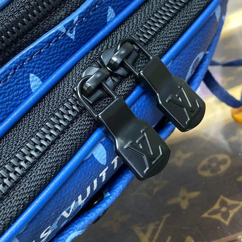 LV M82801 Louis Vuitton Nano Alpha Bag Atlantická modrá