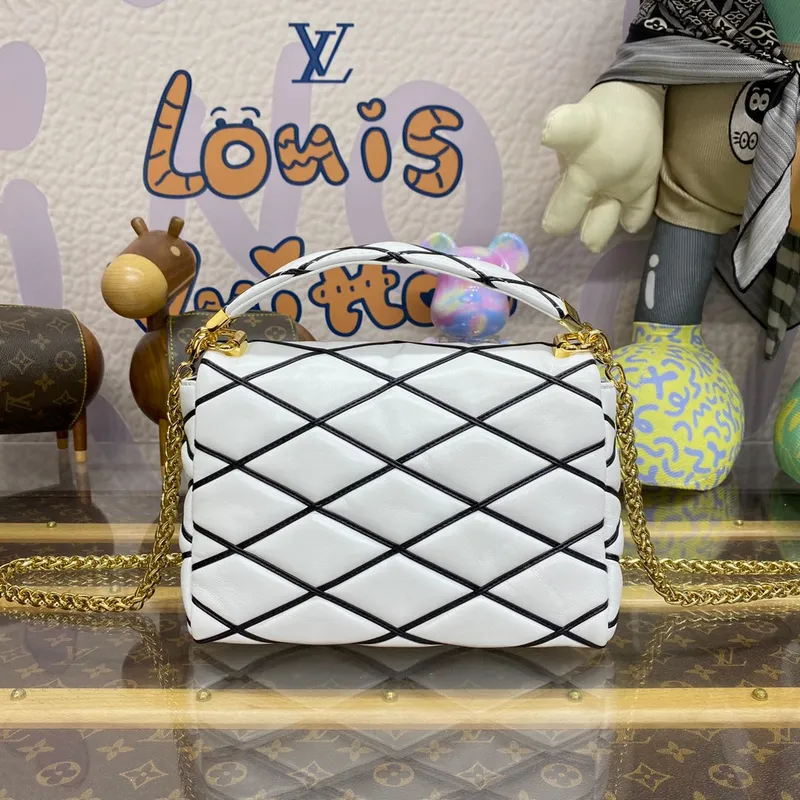 LV M22890 Louis Vuitton GO 14 MM Taška Bílá/Černá