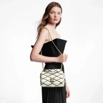 LV M22890 Louis Vuitton GO 14 MM Taška Bílá/Černá