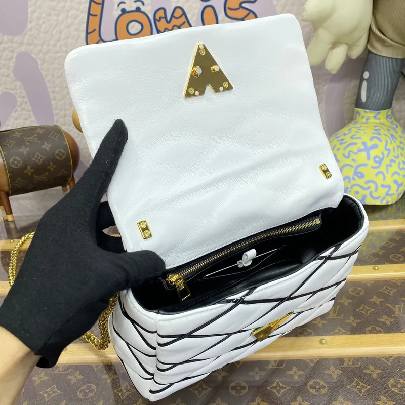 LV M22890 Louis Vuitton GO 14 MM Taška Bílá/Černá