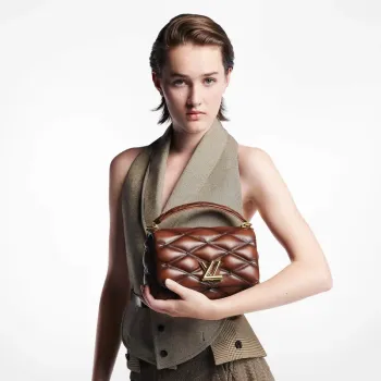 LV M23601 Louis Vuitton GO 14 MM Taška Uzená Tan