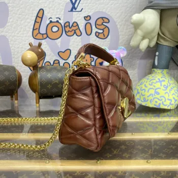 LV M23601 Louis Vuitton GO 14 MM Taška Uzená Tan