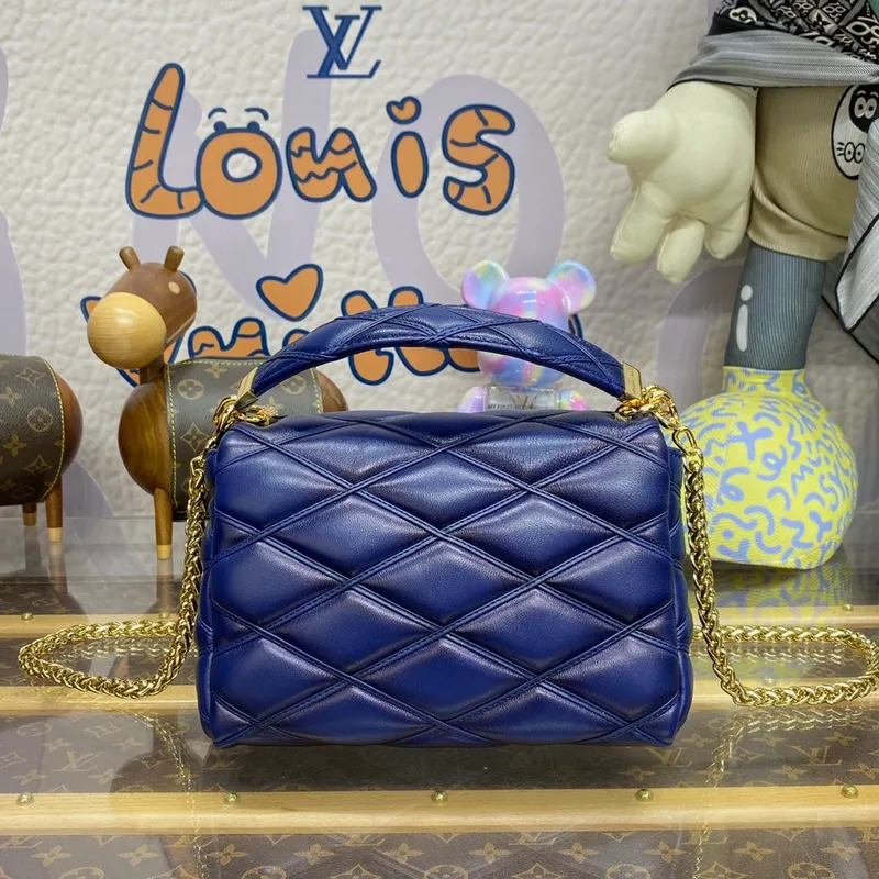 LV M23682 Louis Vuitton GO 14 MM Taška Modrá Námořnická