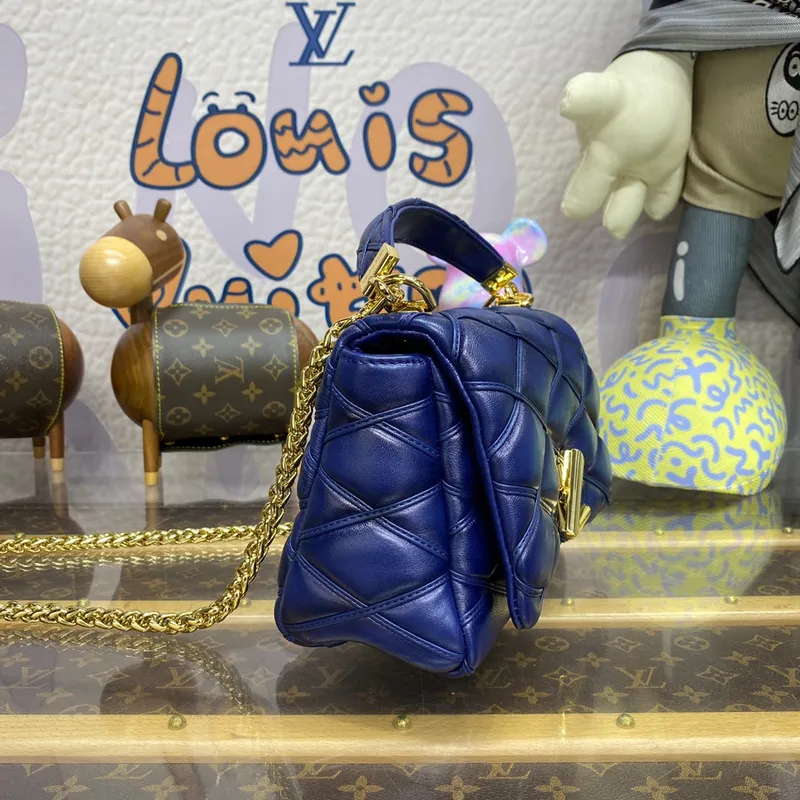 LV M23682 Louis Vuitton GO 14 MM Taška Modrá Námořnická