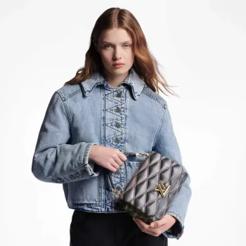 LV M23569 Louis Vuitton GO 14 MM Taška Černá / Růžová