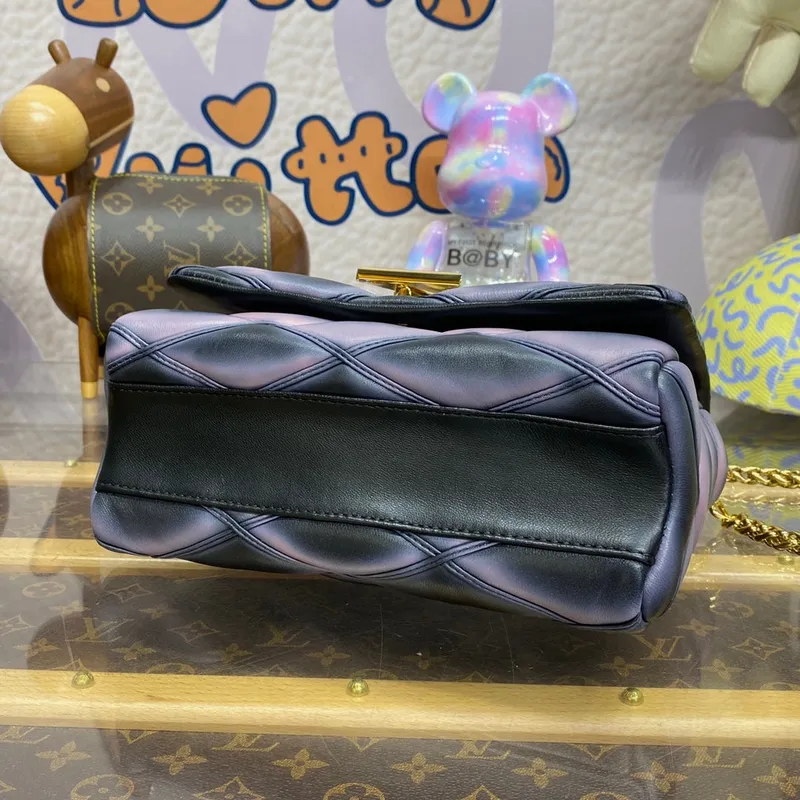 LV M23569 Louis Vuitton GO 14 MM Taška Černá / Růžová