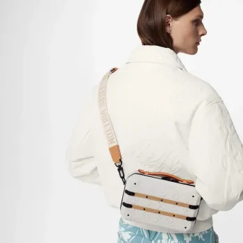 LV M21950 Louis Vuitton Future Trunk Bag Kůže telecí Bílá