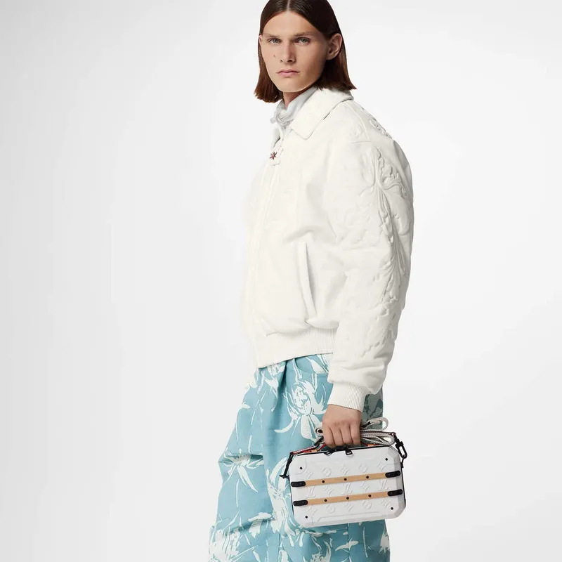 LV M21950 Louis Vuitton Future Trunk Bag Kůže telecí Bílá