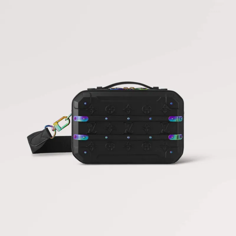 LV M21935 Louis Vuitton Future Trunk Bag Kůže telecí Černá