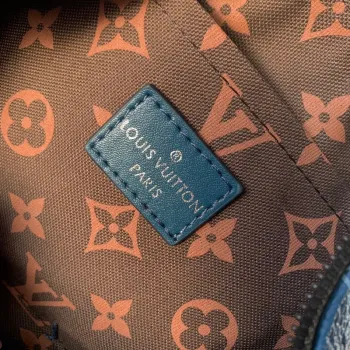 LV M46803 Louis Vuitton Keepall Bandoulière 25 Městská taška Atlantická modrá
