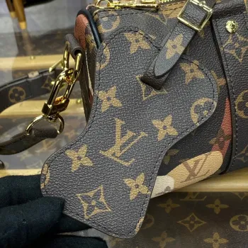LV M46678 Louis Vuitton Keepall Bandoulière 25 Taška Hnědá