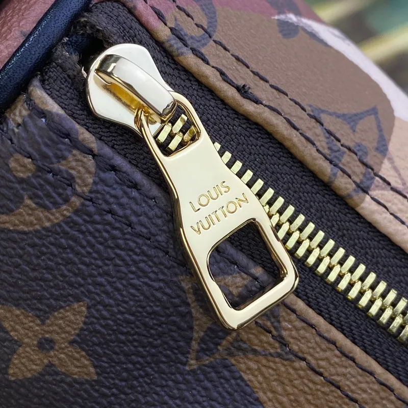 LV M46678 Louis Vuitton Keepall Bandoulière 25 Taška Hnědá