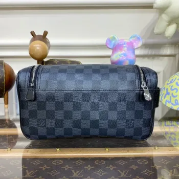 LV N47625 Louis Vuitton Toaletní taška Damier Graphite Canvas